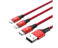 Kabel Unitek Kabel USB 2.0 3w1 Lightning, micro USB, USB-C 1,2m